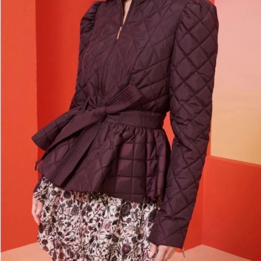 Marie Oliver Raven Belted Quilted Jacket